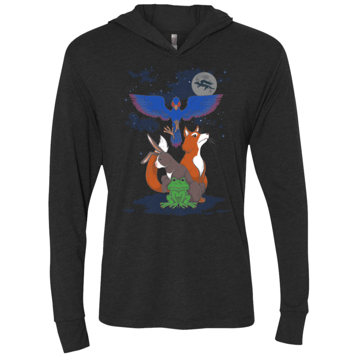 T-Shirts Vintage Black / X-Small Do a barrel roll Triblend Long Sleeve Hoodie Tee