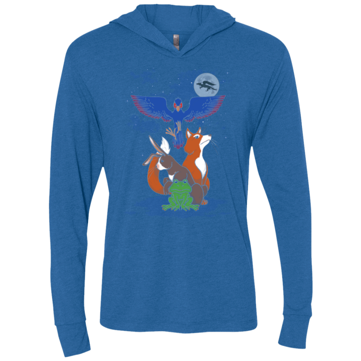 T-Shirts Vintage Royal / X-Small Do a barrel roll Triblend Long Sleeve Hoodie Tee