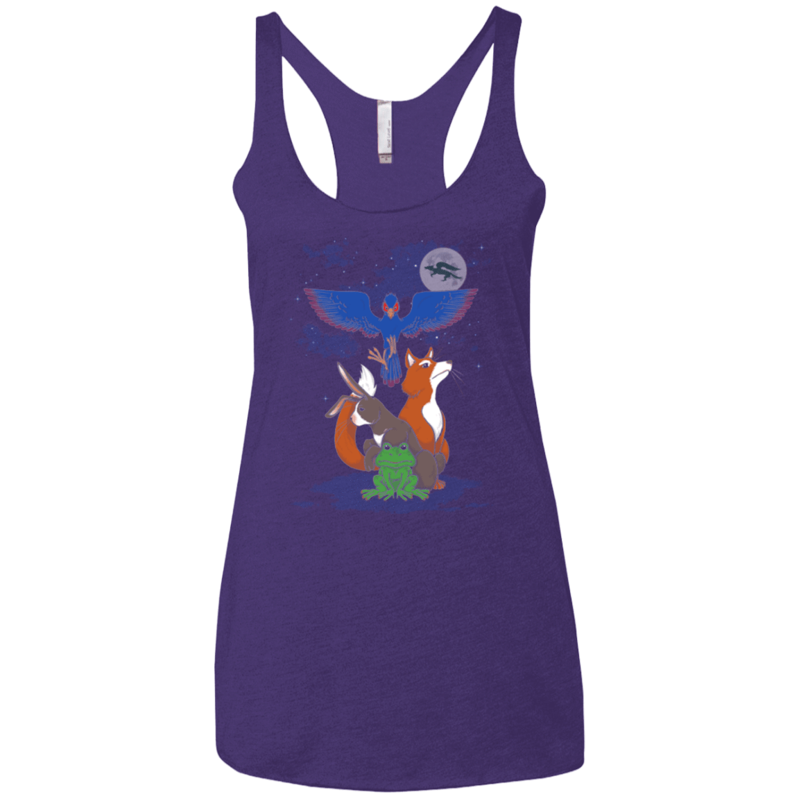 T-Shirts Purple / X-Small Do a barrel roll Women's Triblend Racerback Tank