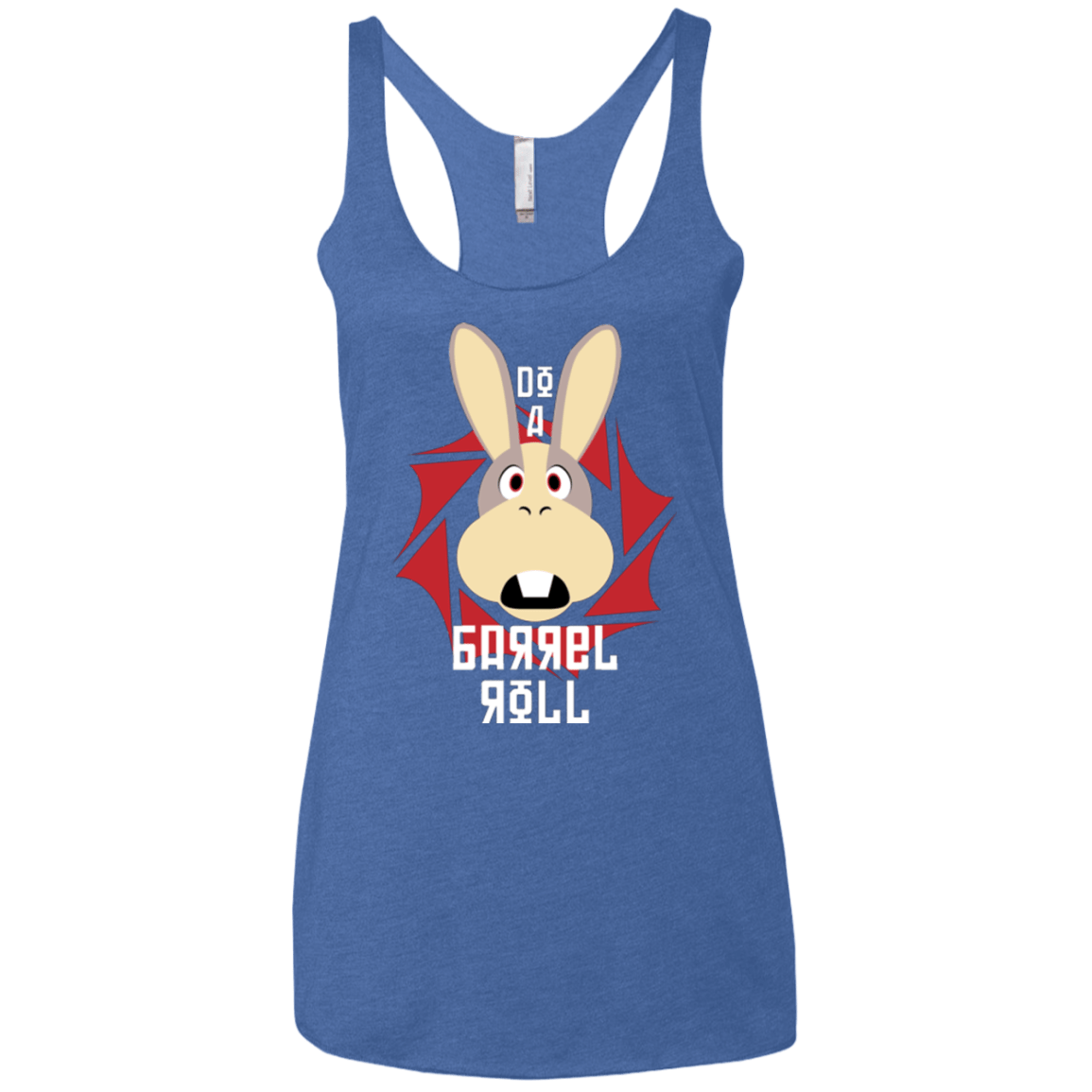 T-Shirts Vintage Royal / X-Small Do A Barrel Roll Women's Triblend Racerback Tank