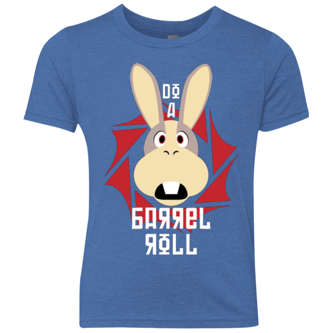T-Shirts Vintage Royal / YXS Do A Barrel Roll Youth Triblend T-Shirt