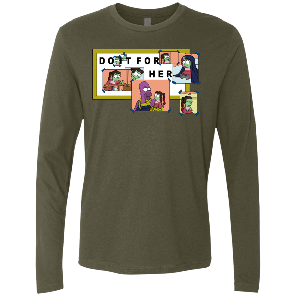 T-Shirts Military Green / S Do it for Gamora Men's Premium Long Sleeve
