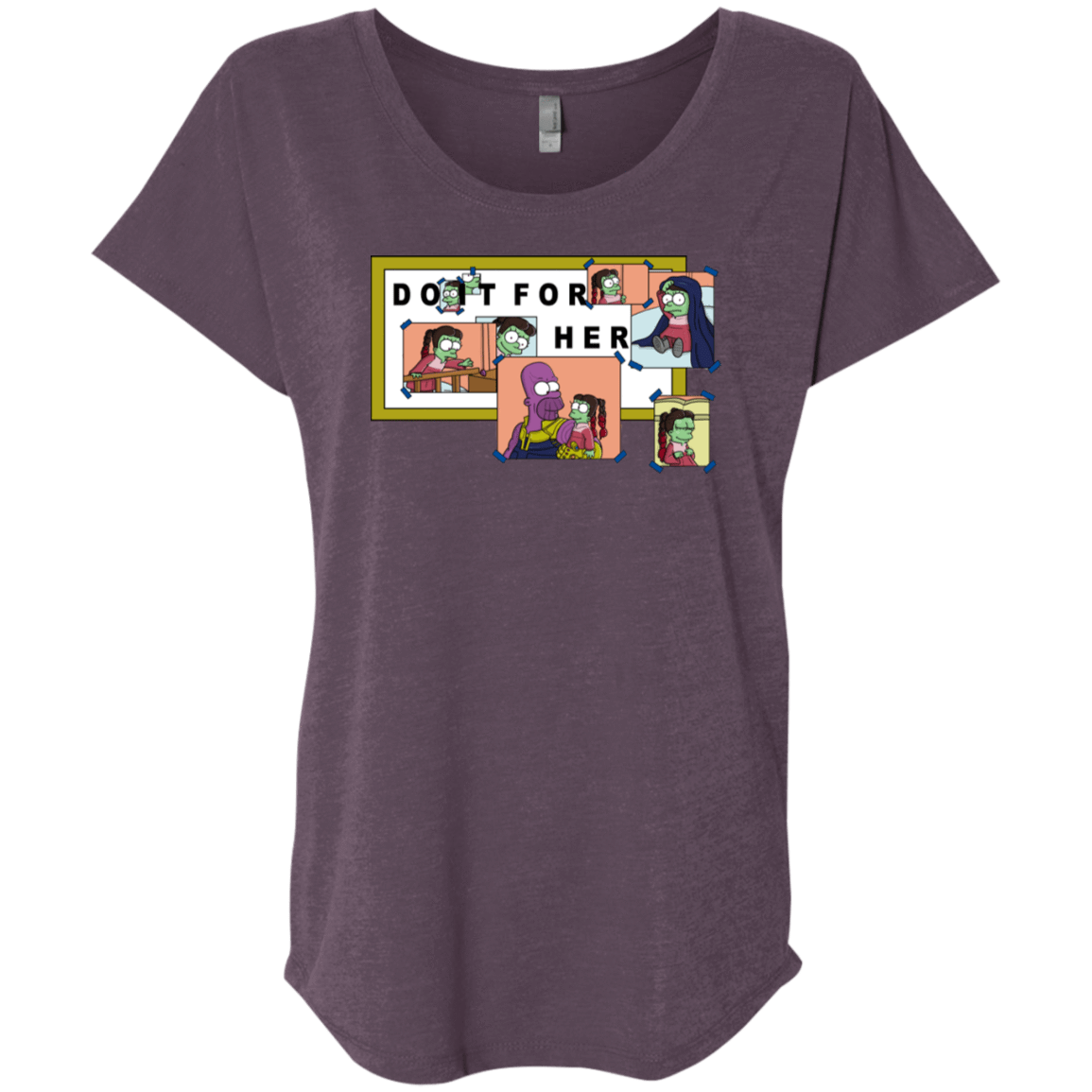 T-Shirts Vintage Purple / X-Small Do it for Gamora Triblend Dolman Sleeve