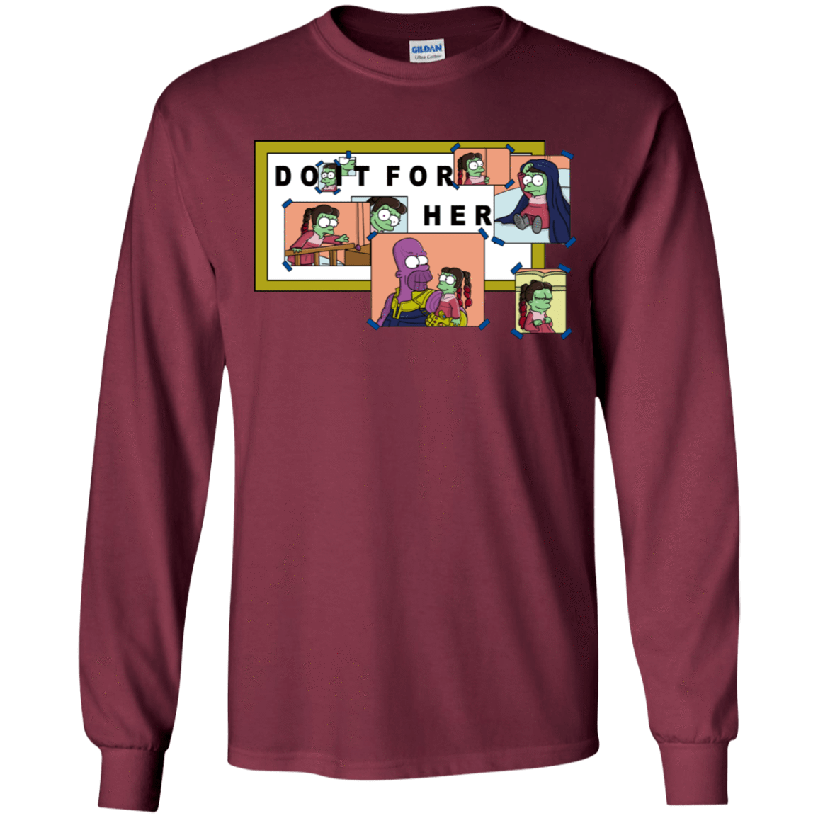 T-Shirts Maroon / YS Do it for Gamora Youth Long Sleeve T-Shirt
