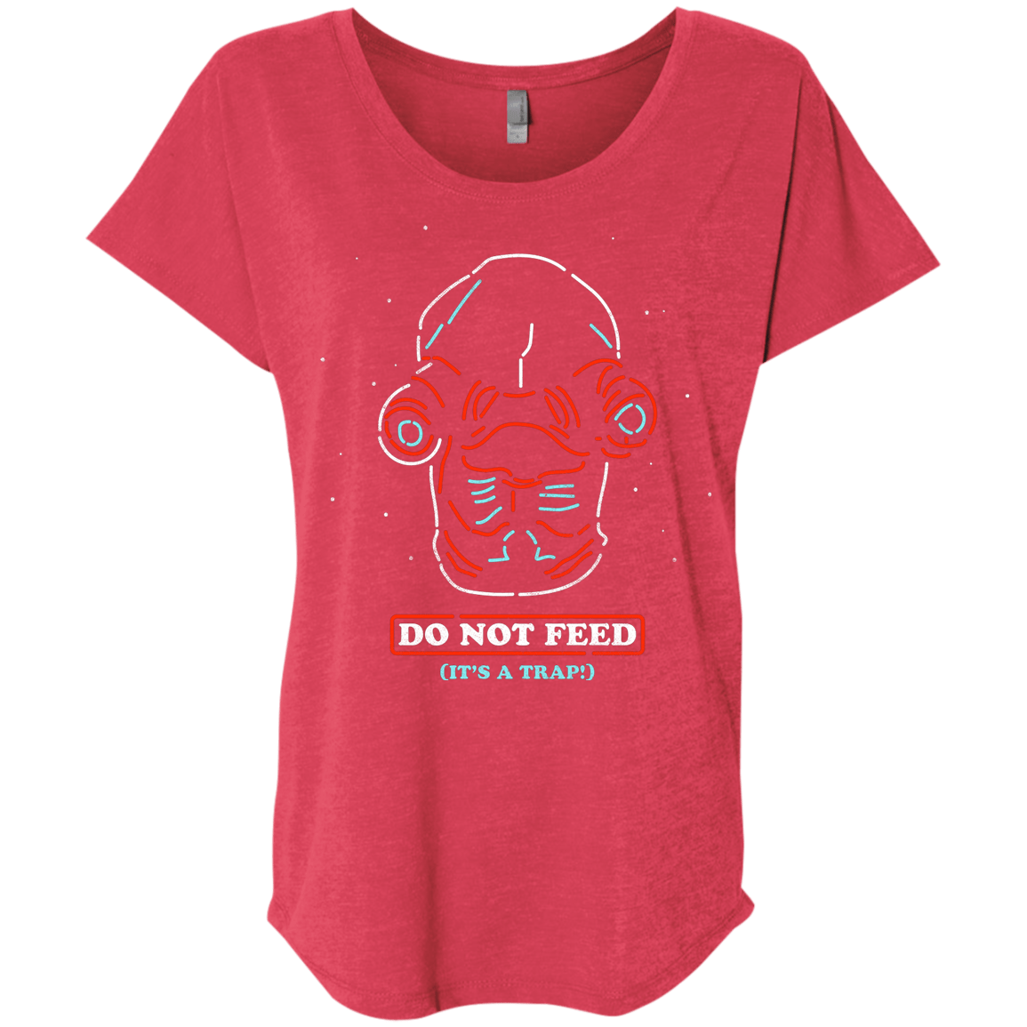 T-Shirts Vintage Red / X-Small Do Not Feed Triblend Dolman Sleeve