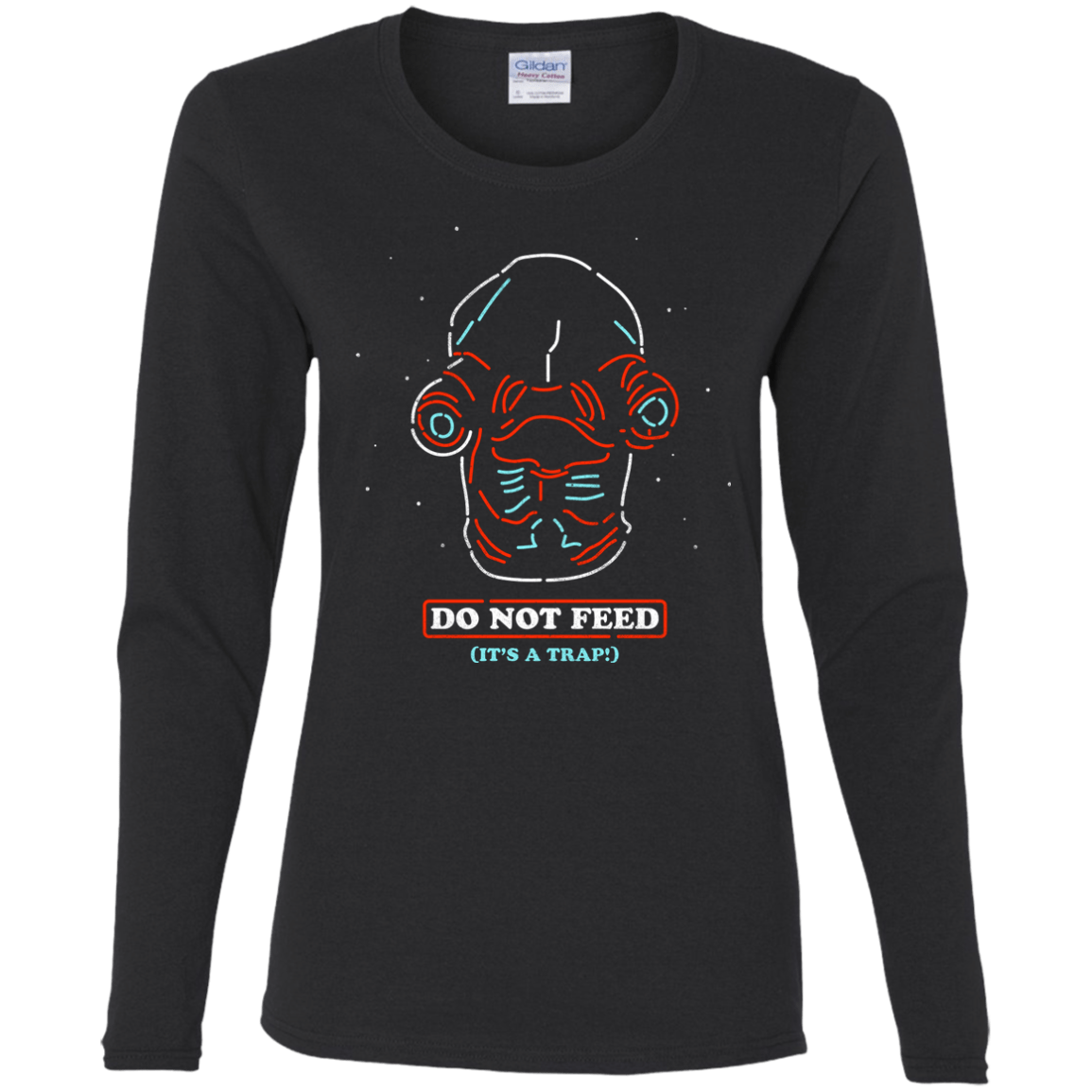 T-Shirts Black / S Do Not Feed Women's Long Sleeve T-Shirt