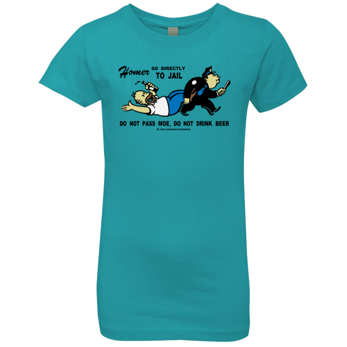 T-Shirts Tahiti Blue / YXS Do Not Pass Moe Girls Premium T-Shirt