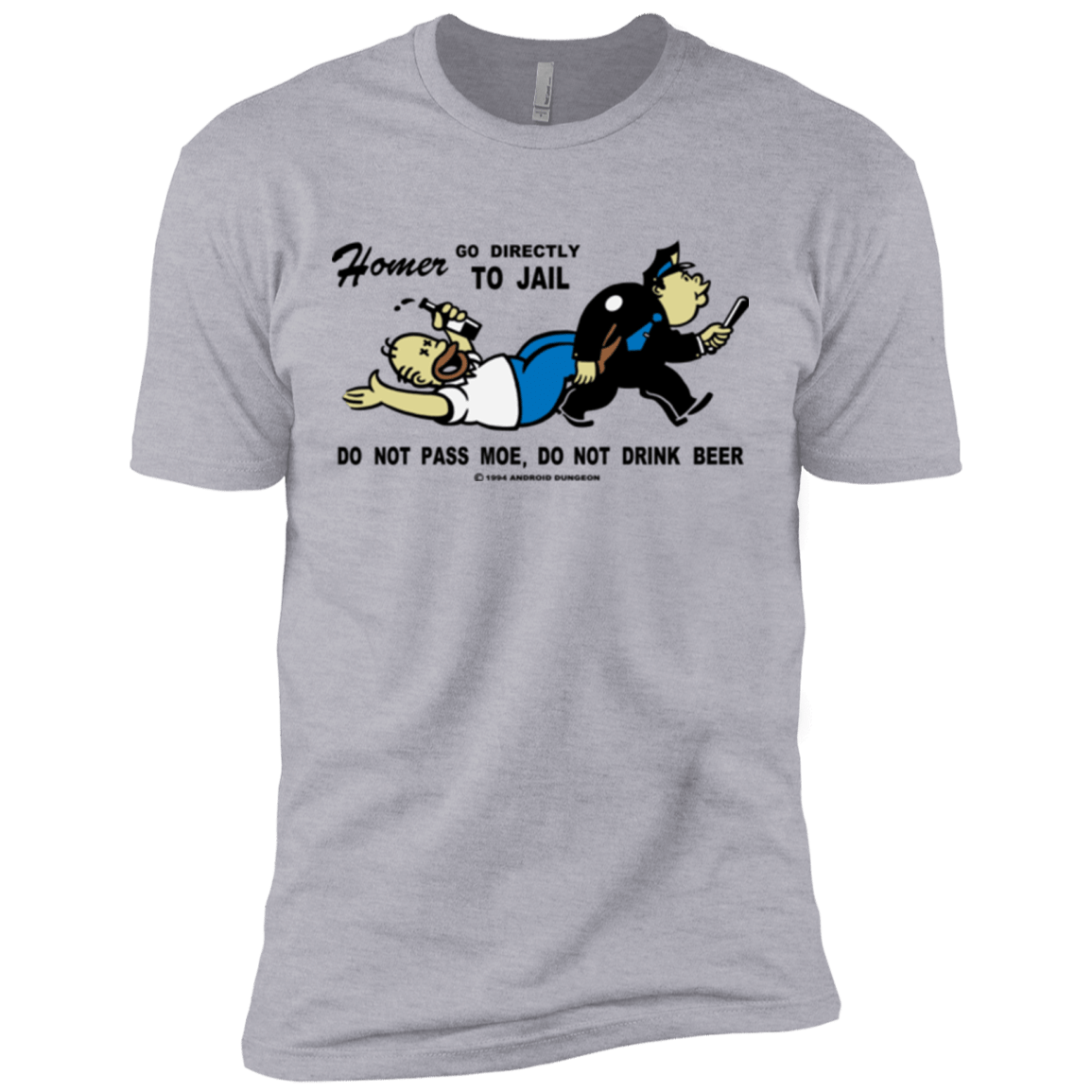 T-Shirts Heather Grey / X-Small Do Not Pass Moe Men's Premium T-Shirt