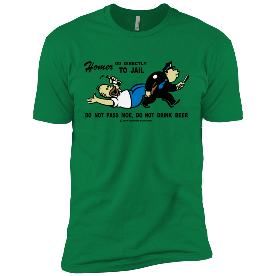 T-Shirts Kelly Green / X-Small Do Not Pass Moe Men's Premium T-Shirt