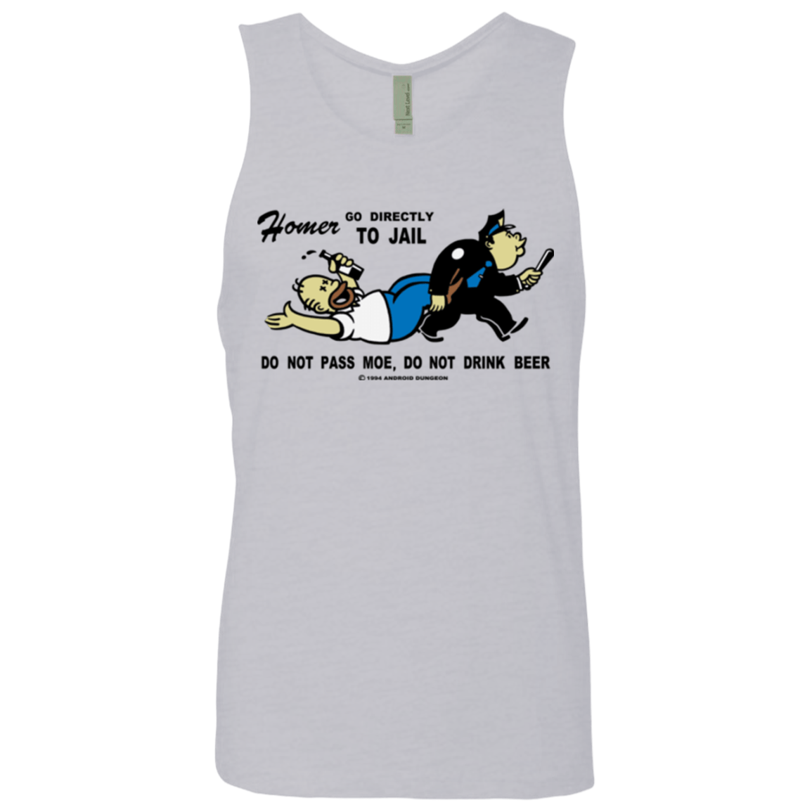 T-Shirts Heather Grey / Small Do Not Pass Moe Men's Premium Tank Top