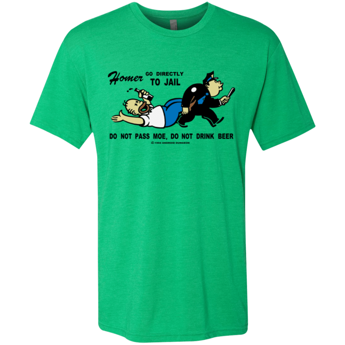 T-Shirts Envy / Small Do Not Pass Moe Men's Triblend T-Shirt