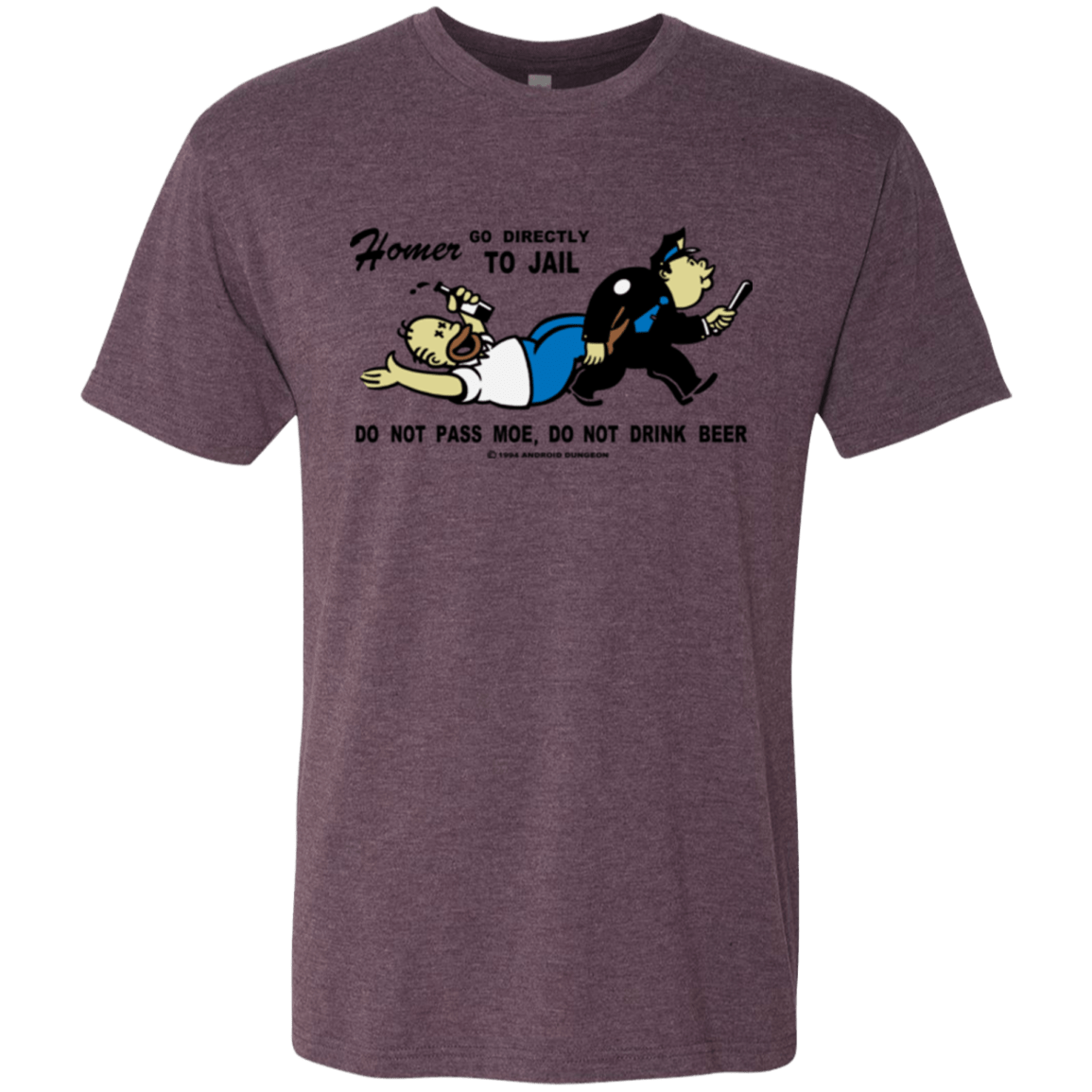 T-Shirts Vintage Purple / Small Do Not Pass Moe Men's Triblend T-Shirt