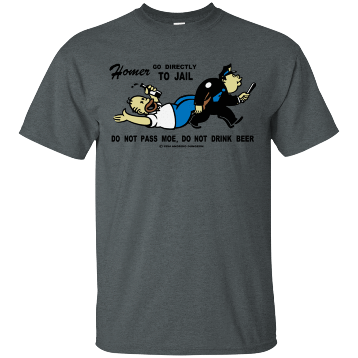 T-Shirts Dark Heather / Small Do Not Pass Moe T-Shirt