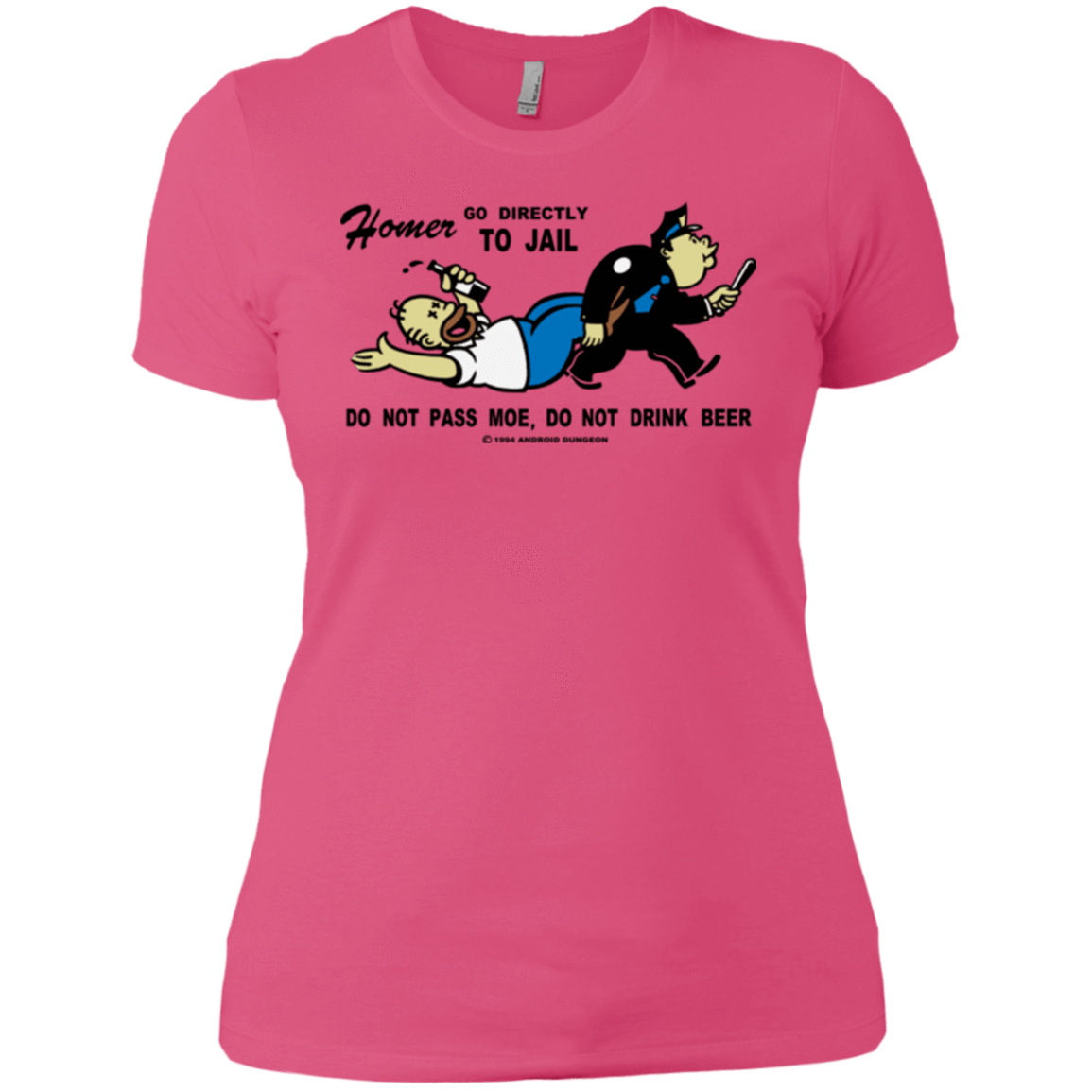 T-Shirts Hot Pink / X-Small Do Not Pass Moe Women's Premium T-Shirt