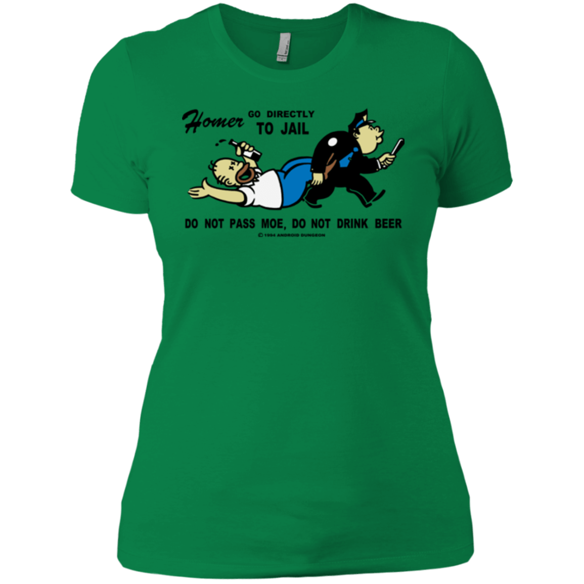 T-Shirts Kelly Green / X-Small Do Not Pass Moe Women's Premium T-Shirt