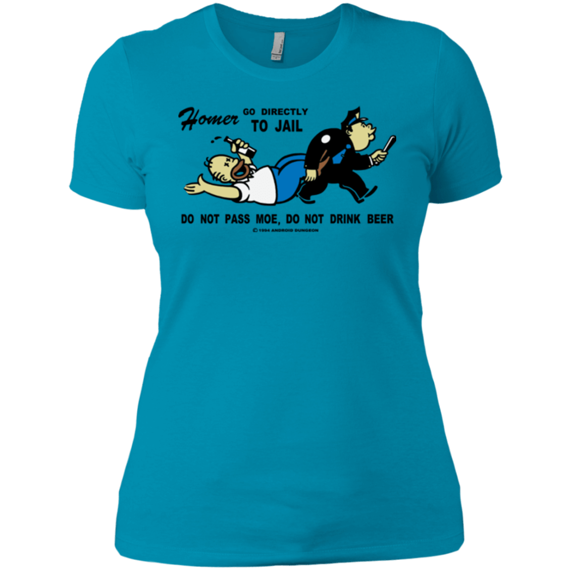 T-Shirts Turquoise / X-Small Do Not Pass Moe Women's Premium T-Shirt