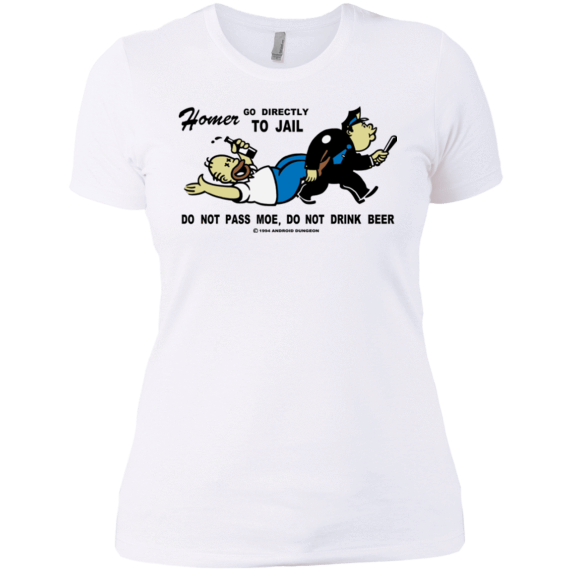 T-Shirts White / X-Small Do Not Pass Moe Women's Premium T-Shirt