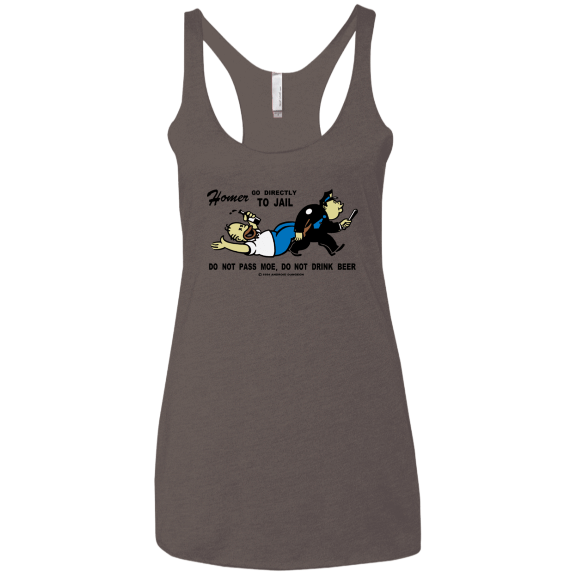 T-Shirts Macchiato / X-Small Do Not Pass Moe Women's Triblend Racerback Tank