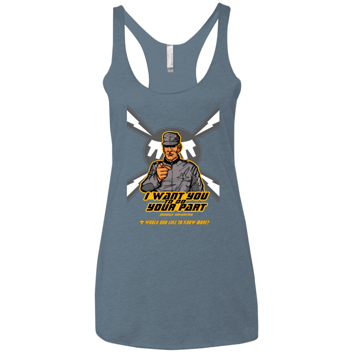 T-Shirts Indigo / X-Small Do Your Part Women's Triblend Racerback Tank