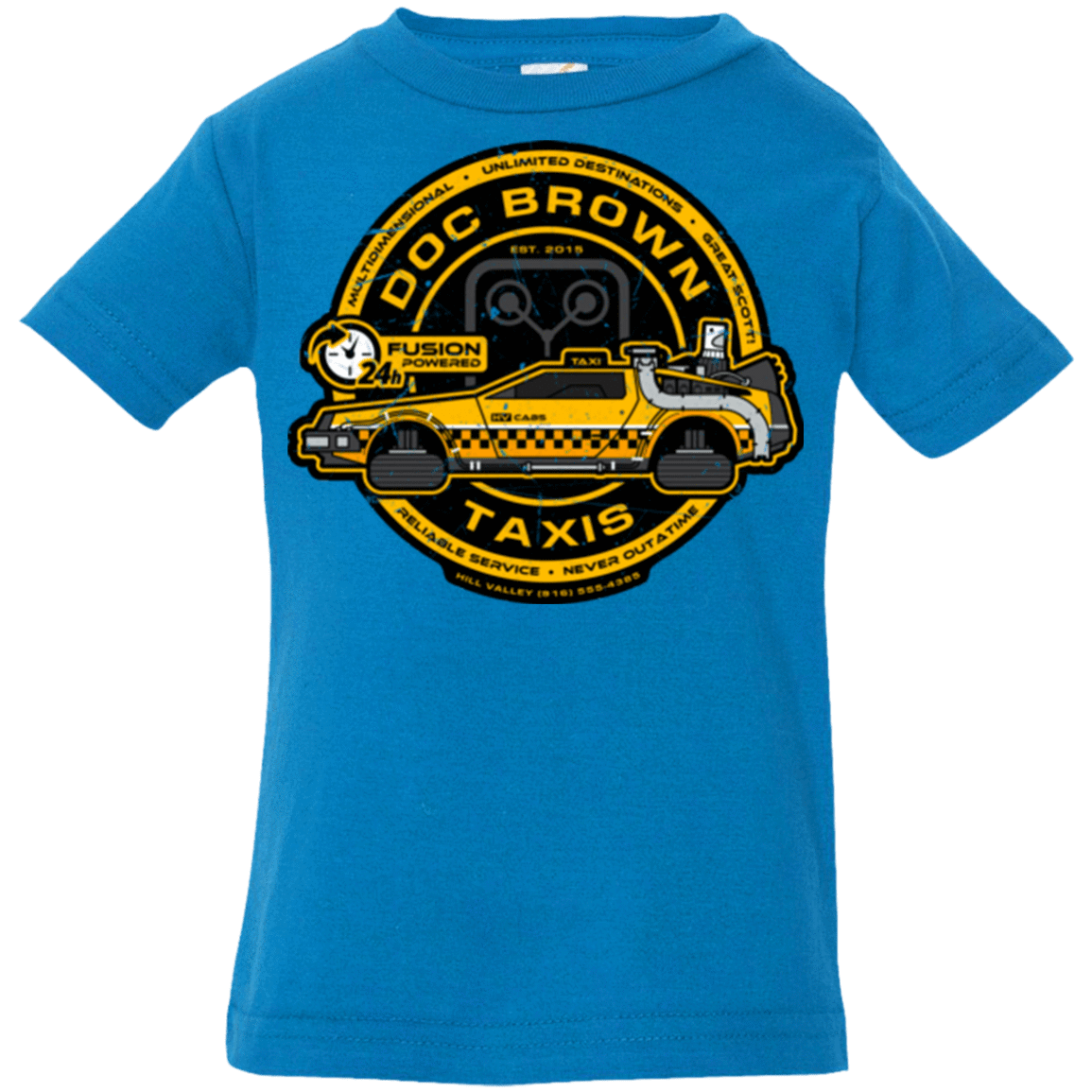 T-Shirts Cobalt / 6 Months Doc Brown Taxis Infant Premium T-Shirt