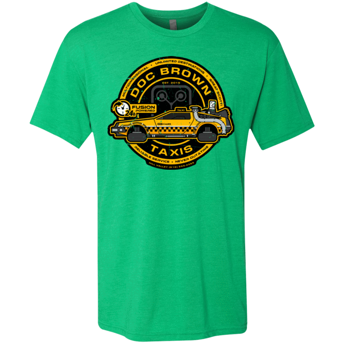 T-Shirts Envy / Small Doc Brown Taxis Men's Triblend T-Shirt