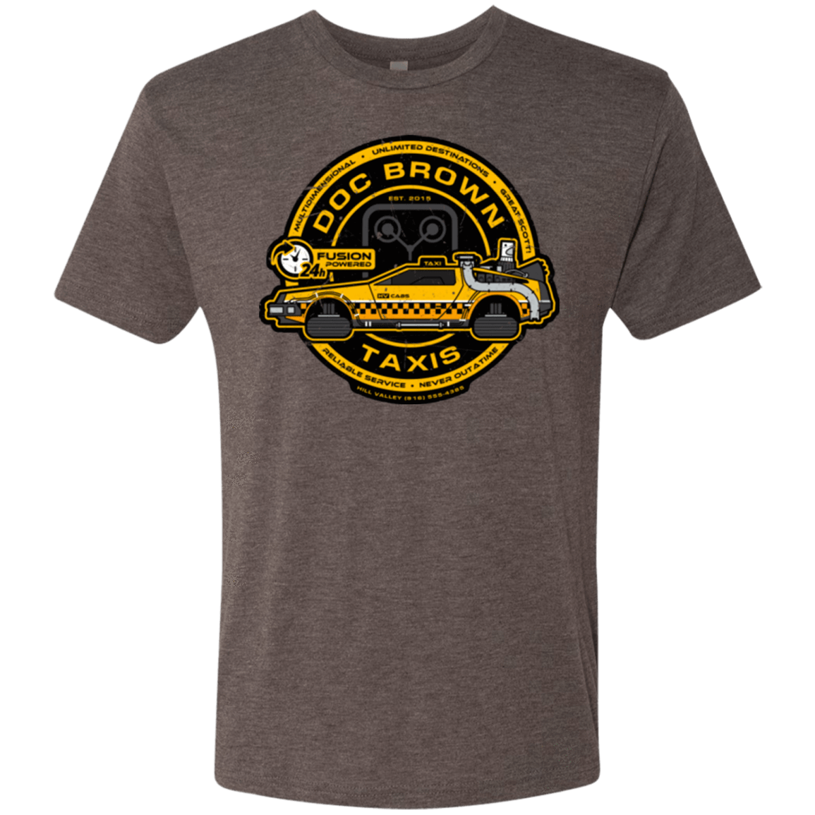 T-Shirts Macchiato / Small Doc Brown Taxis Men's Triblend T-Shirt