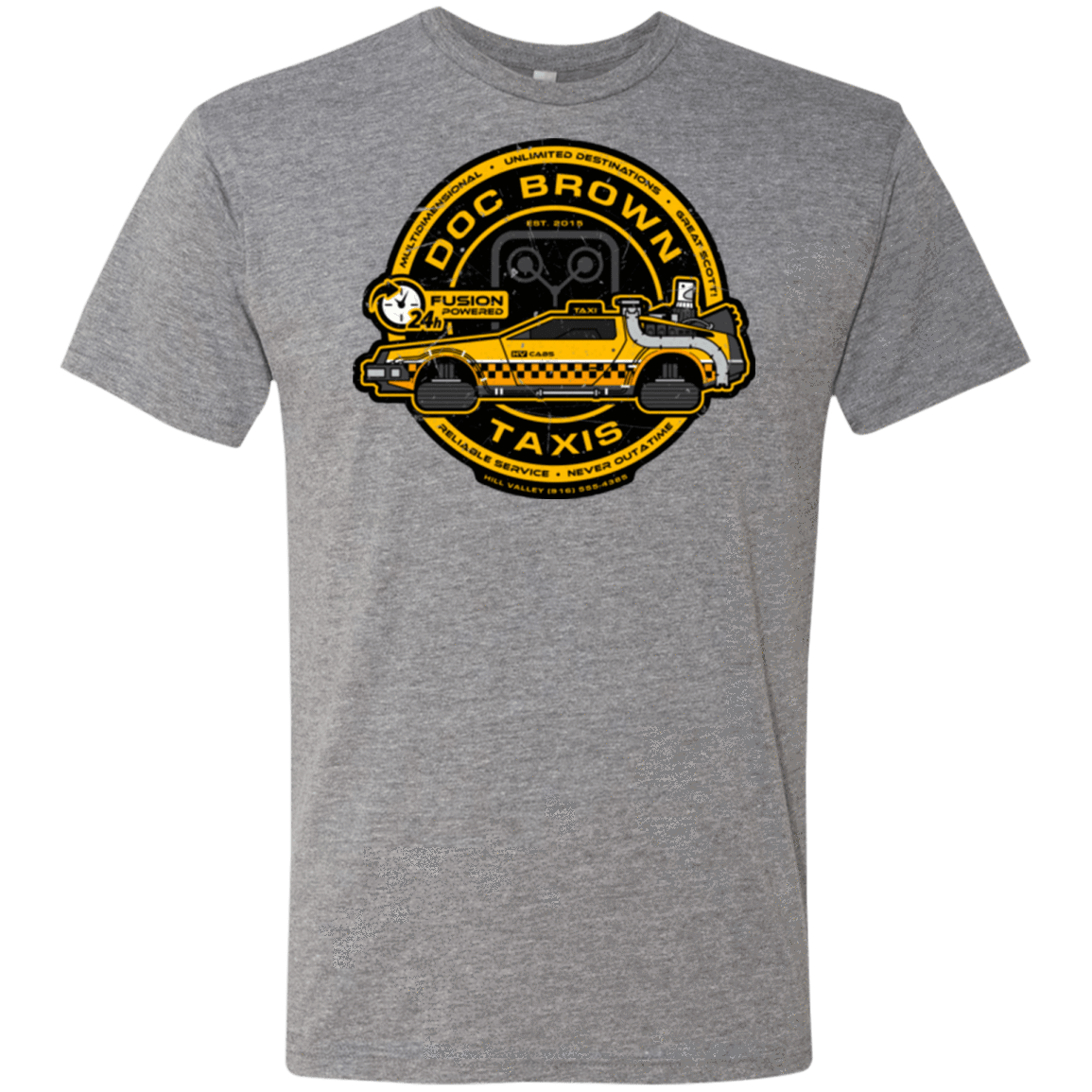 T-Shirts Premium Heather / Small Doc Brown Taxis Men's Triblend T-Shirt