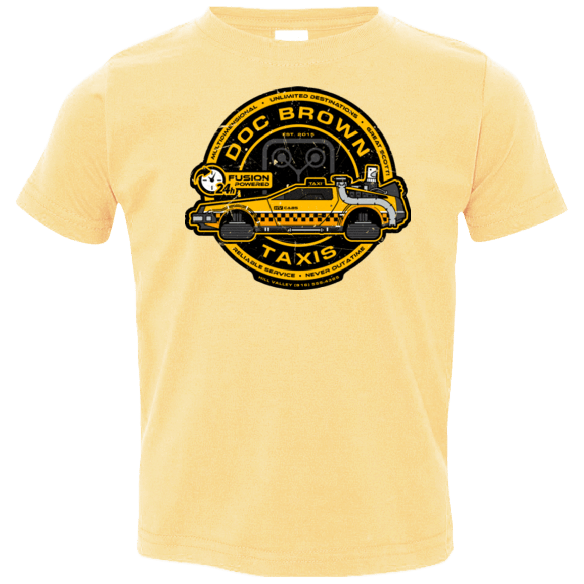 T-Shirts Butter / 2T Doc Brown Taxis Toddler Premium T-Shirt