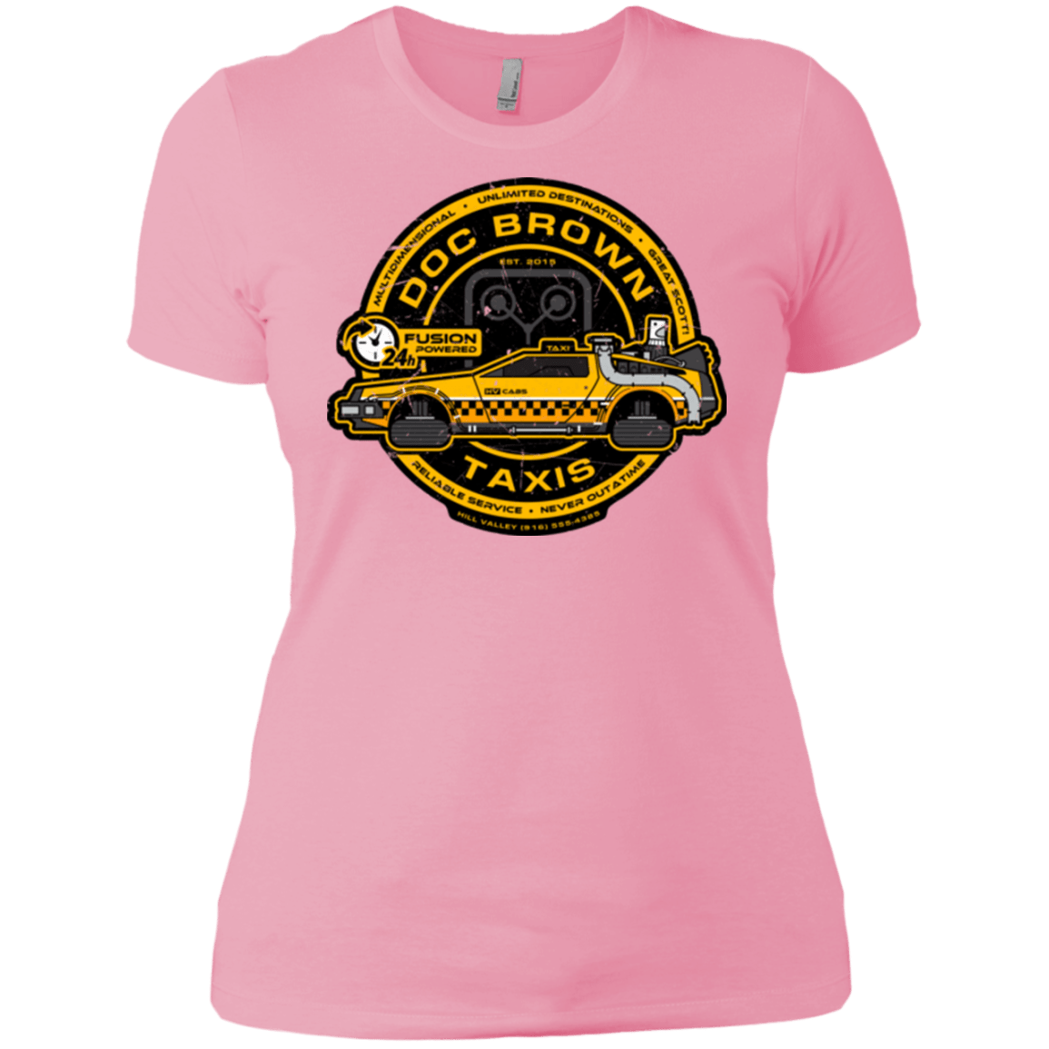 T-Shirts Light Pink / X-Small Doc Brown Taxis Women's Premium T-Shirt