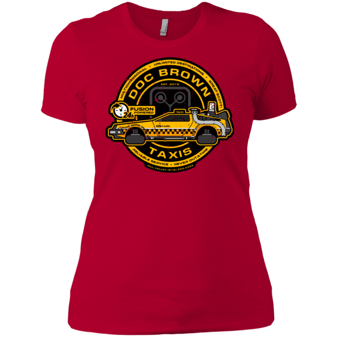 T-Shirts Red / X-Small Doc Brown Taxis Women's Premium T-Shirt