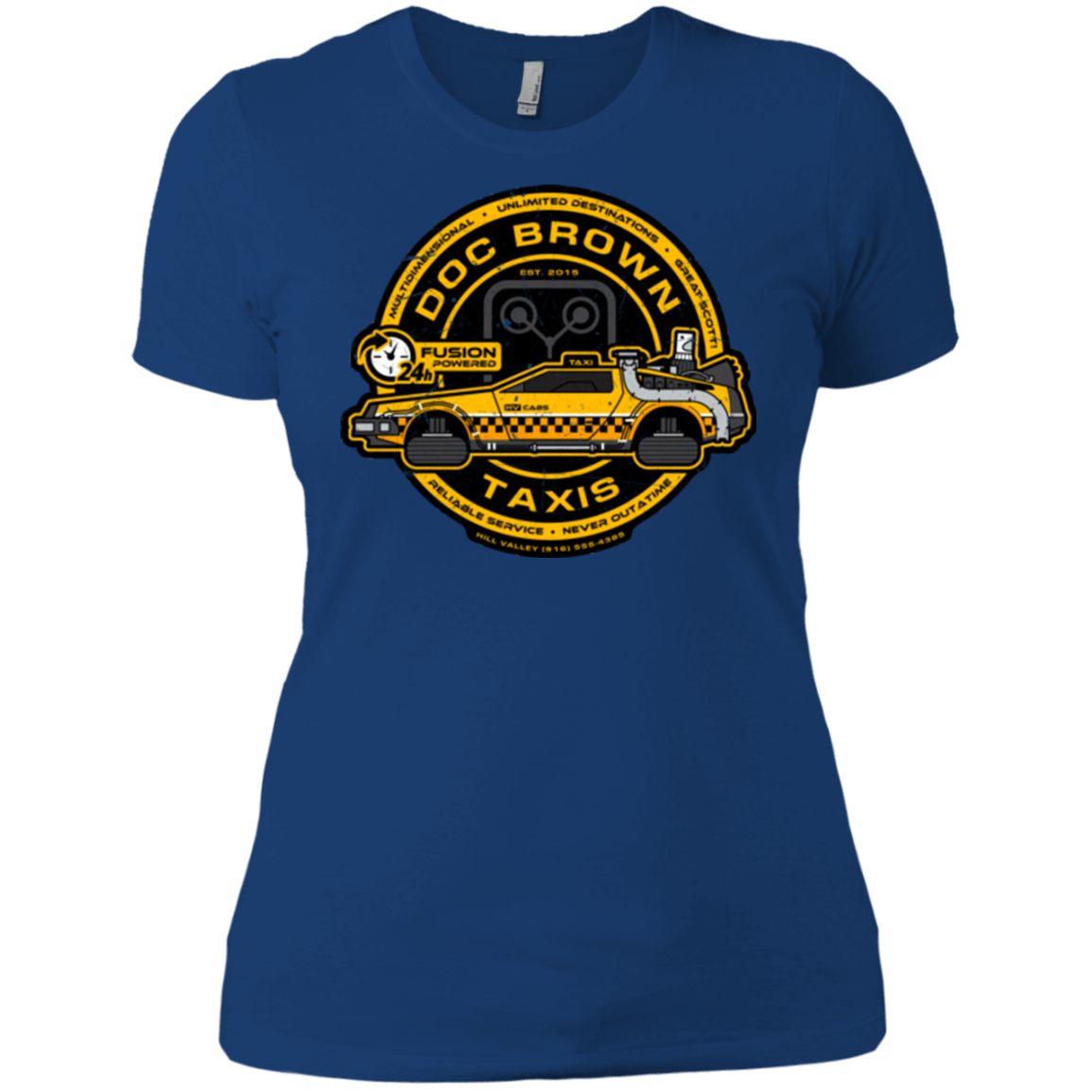 T-Shirts Royal / X-Small Doc Brown Taxis Women's Premium T-Shirt