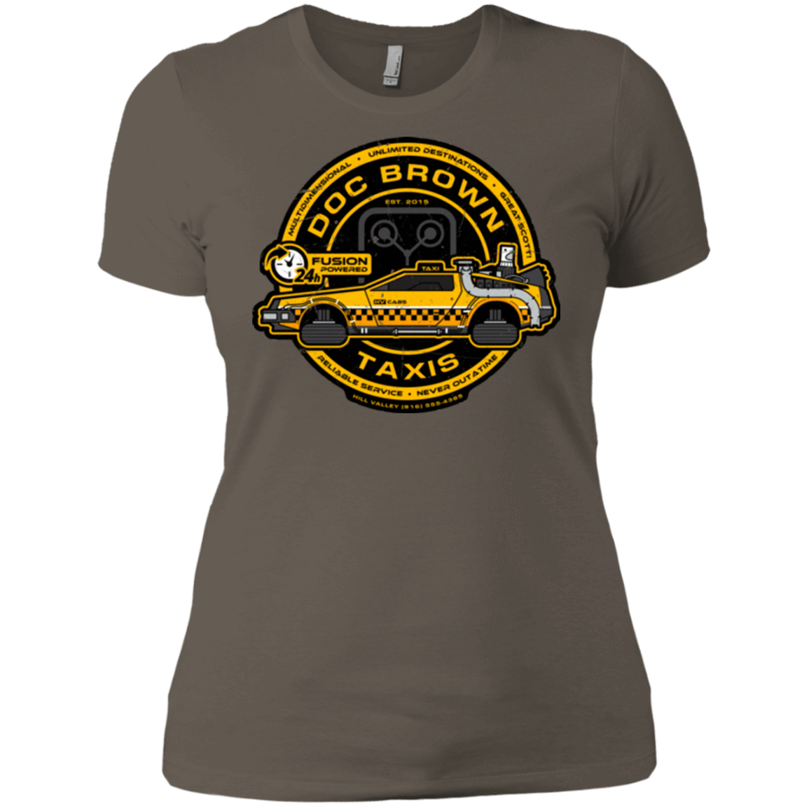 T-Shirts Warm Grey / X-Small Doc Brown Taxis Women's Premium T-Shirt