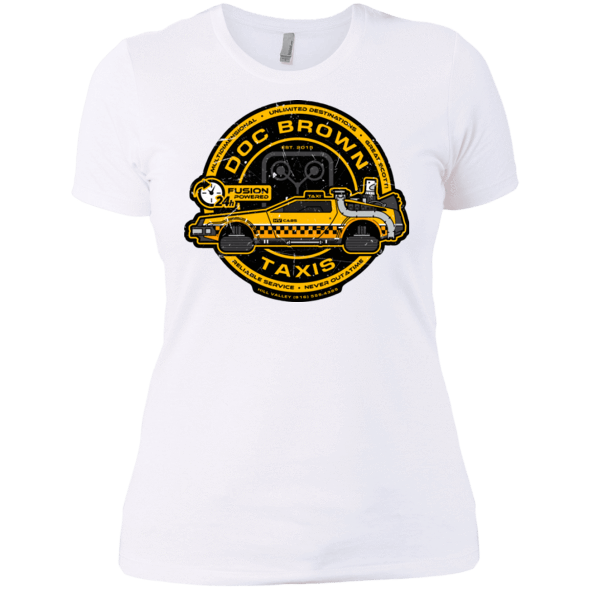 T-Shirts White / X-Small Doc Brown Taxis Women's Premium T-Shirt