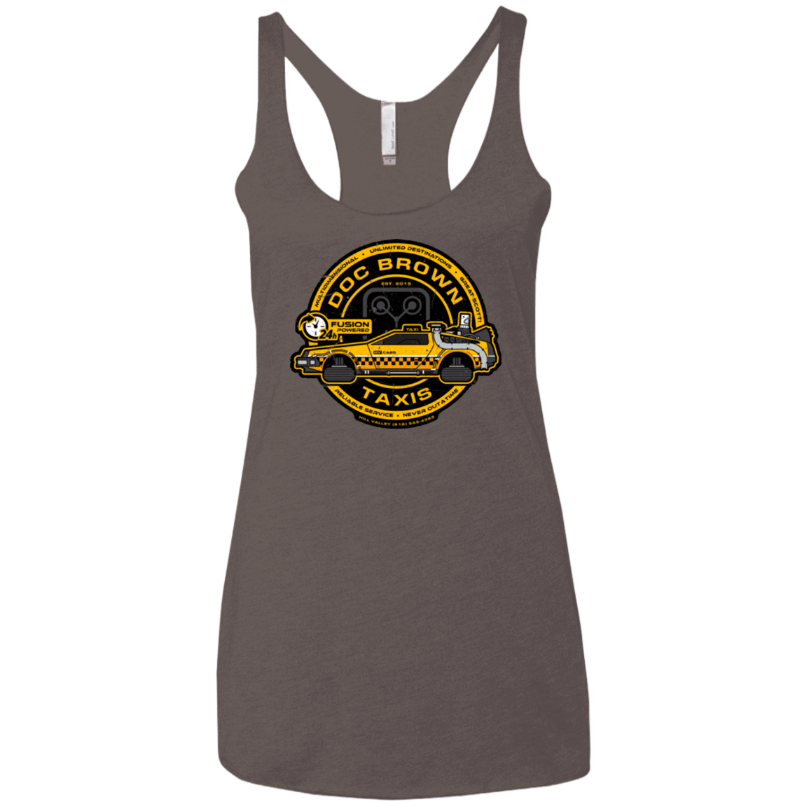 T-Shirts Macchiato / X-Small Doc Brown Taxis Women's Triblend Racerback Tank