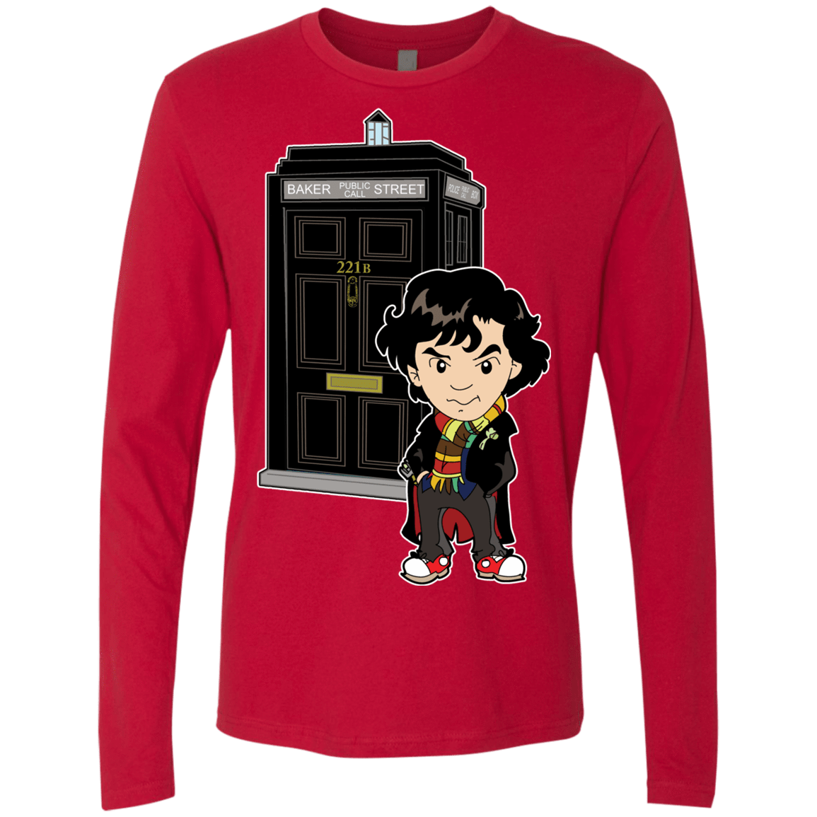 T-Shirts Red / S Doclock Men's Premium Long Sleeve