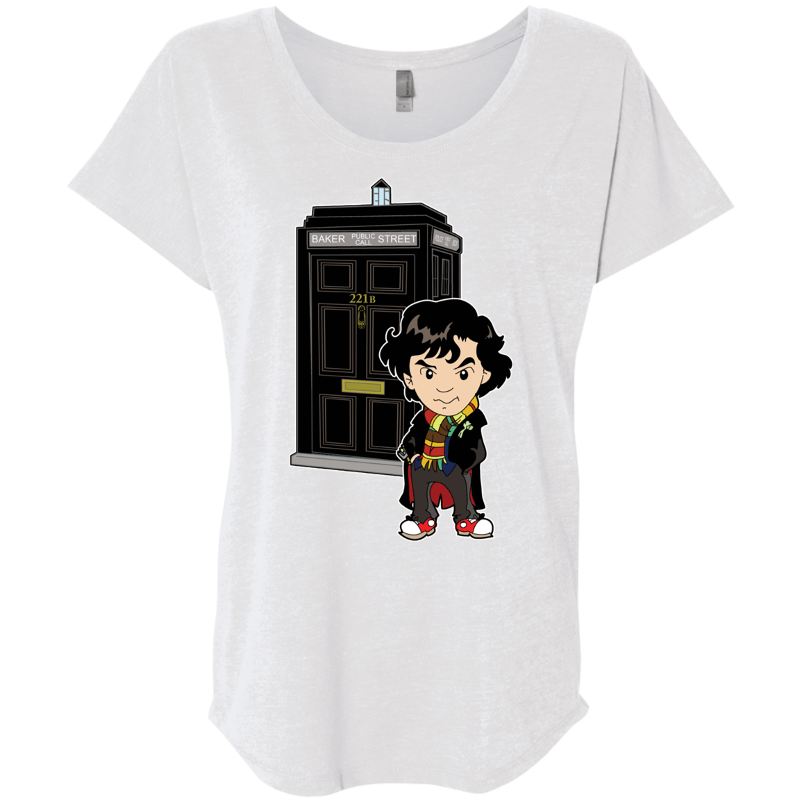 T-Shirts Heather White / X-Small Doclock Triblend Dolman Sleeve