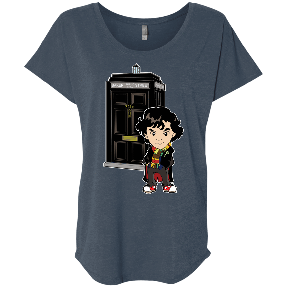 T-Shirts Indigo / X-Small Doclock Triblend Dolman Sleeve