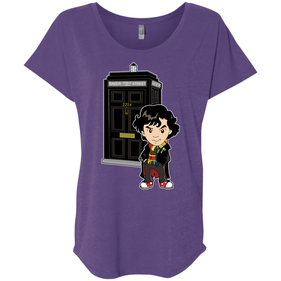 T-Shirts Purple Rush / X-Small Doclock Triblend Dolman Sleeve