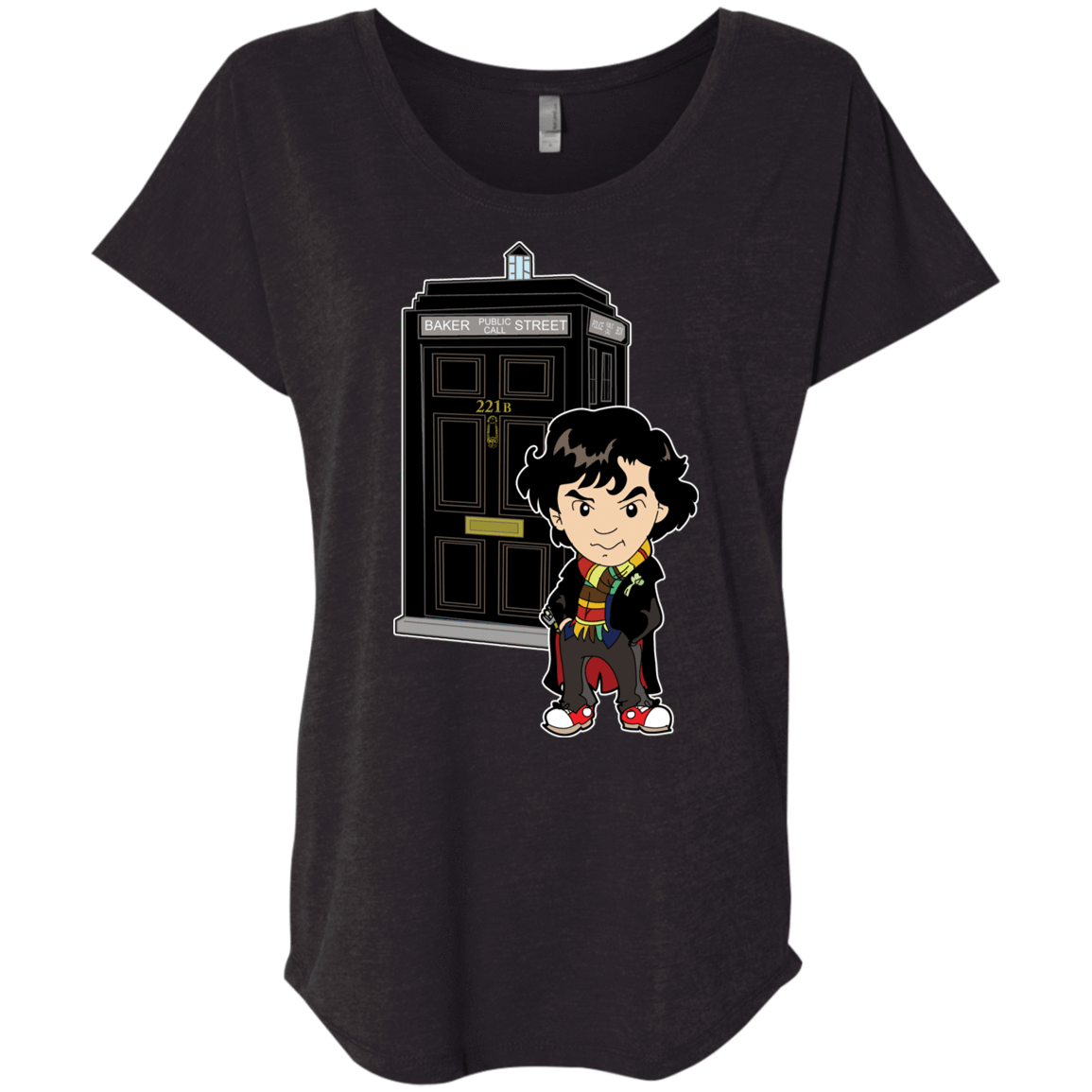 T-Shirts Vintage Black / X-Small Doclock Triblend Dolman Sleeve