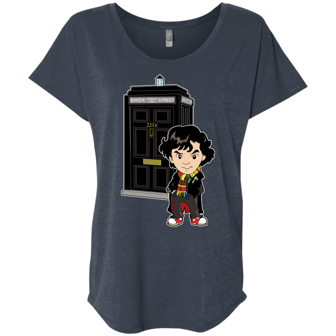 T-Shirts Vintage Navy / X-Small Doclock Triblend Dolman Sleeve