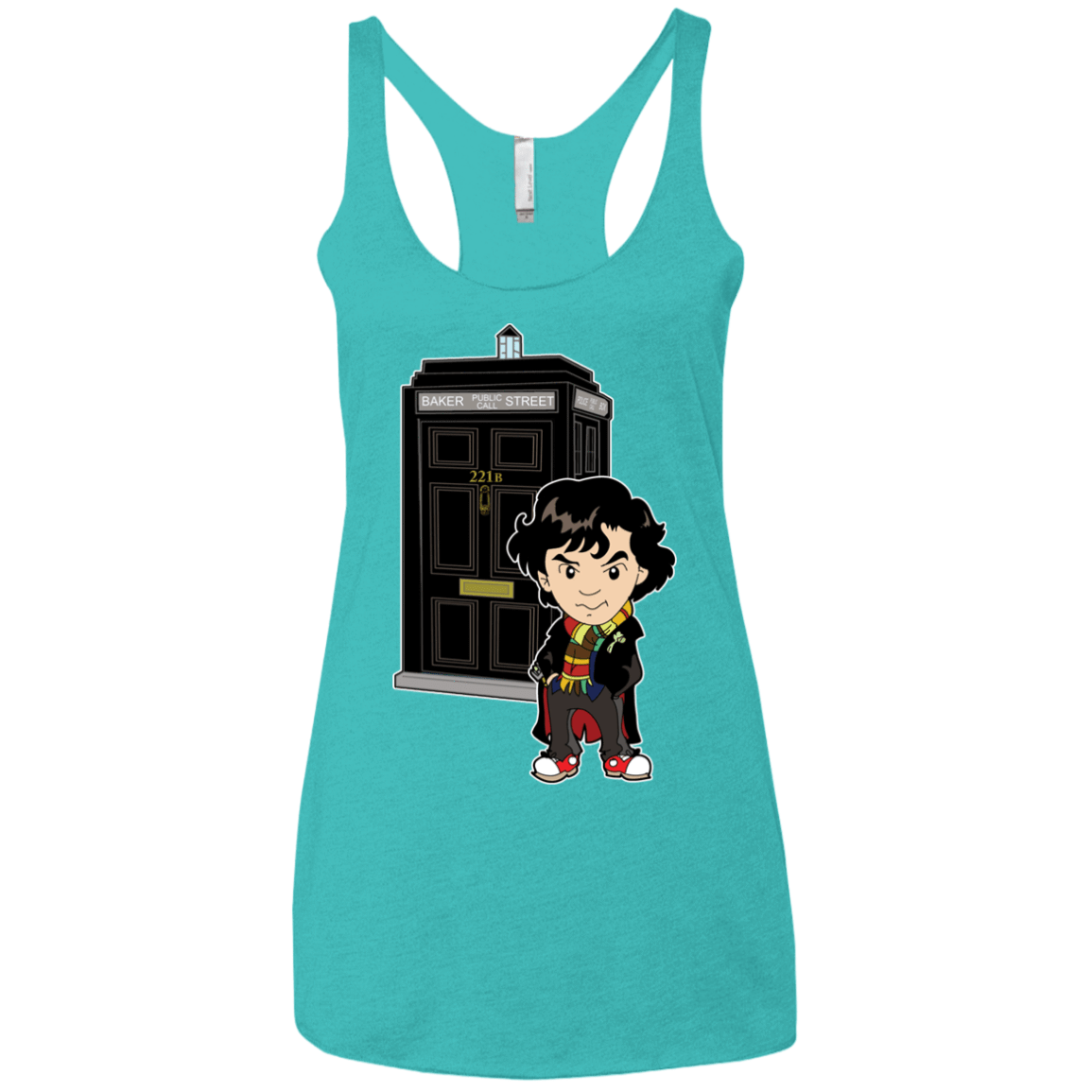 T-Shirts Tahiti Blue / X-Small Doclock Women's Triblend Racerback Tank