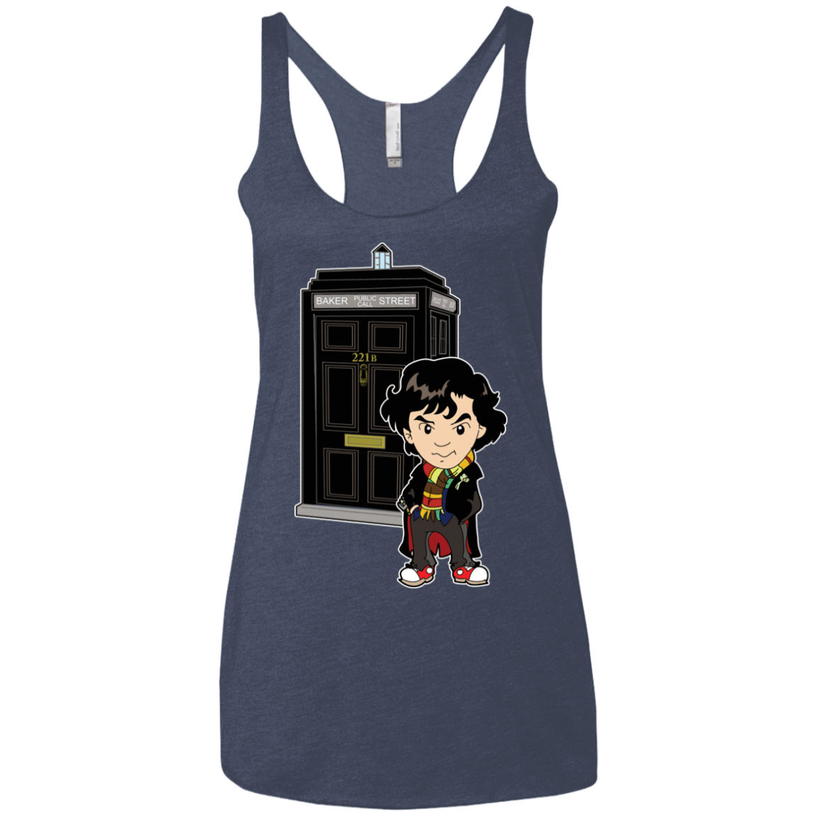 T-Shirts Vintage Navy / X-Small Doclock Women's Triblend Racerback Tank