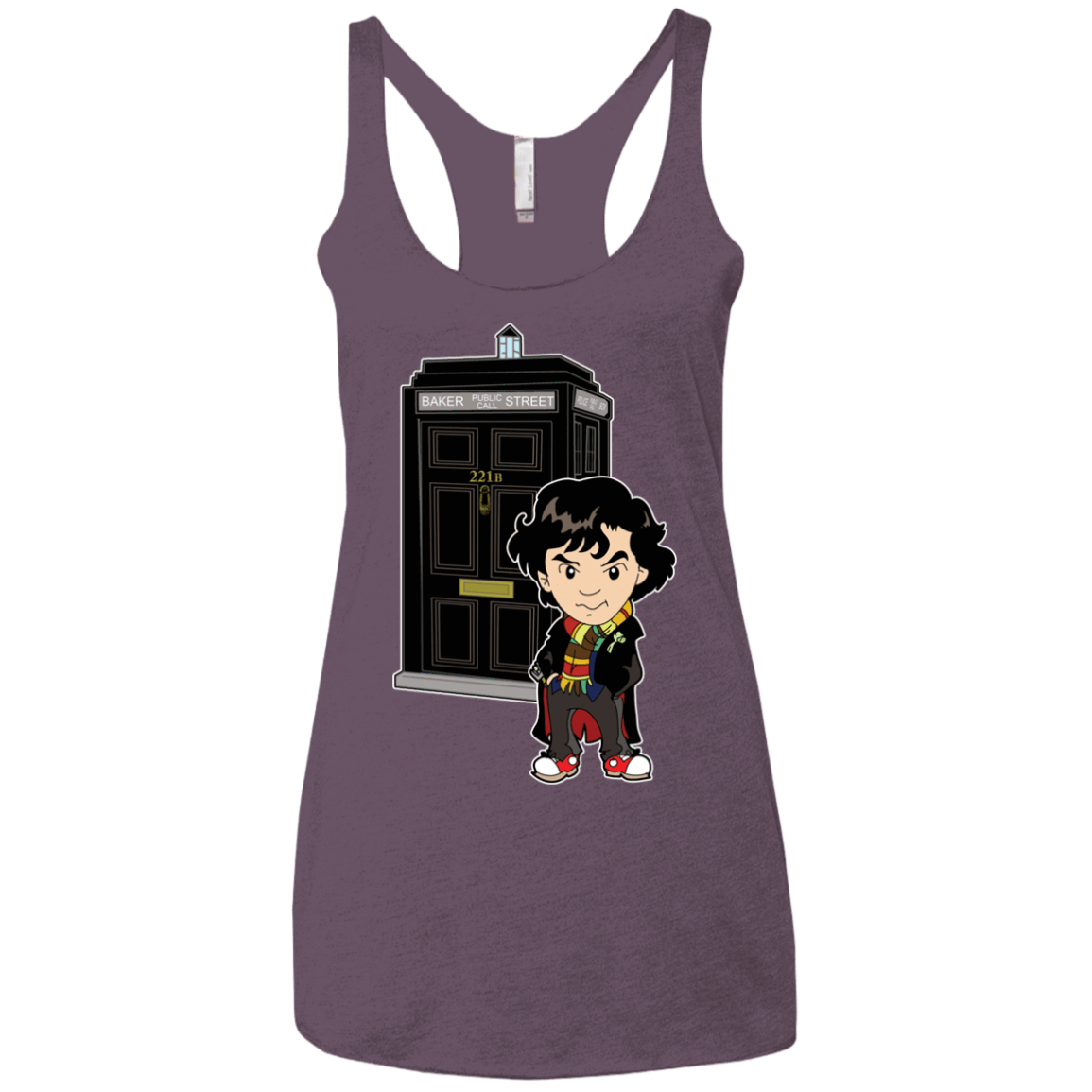 T-Shirts Vintage Purple / X-Small Doclock Women's Triblend Racerback Tank