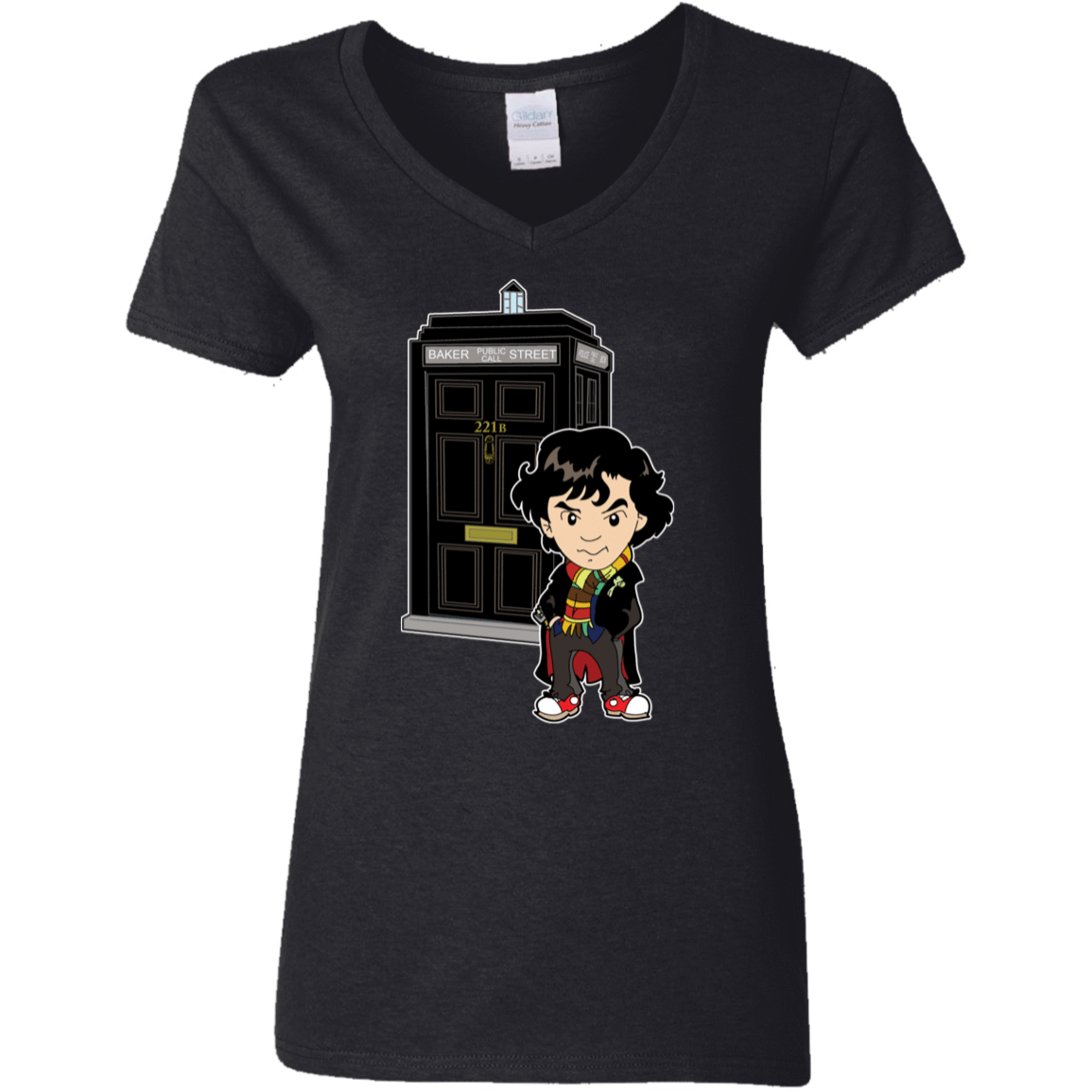 T-Shirts Black / S Doclock Women's V-Neck T-Shirt