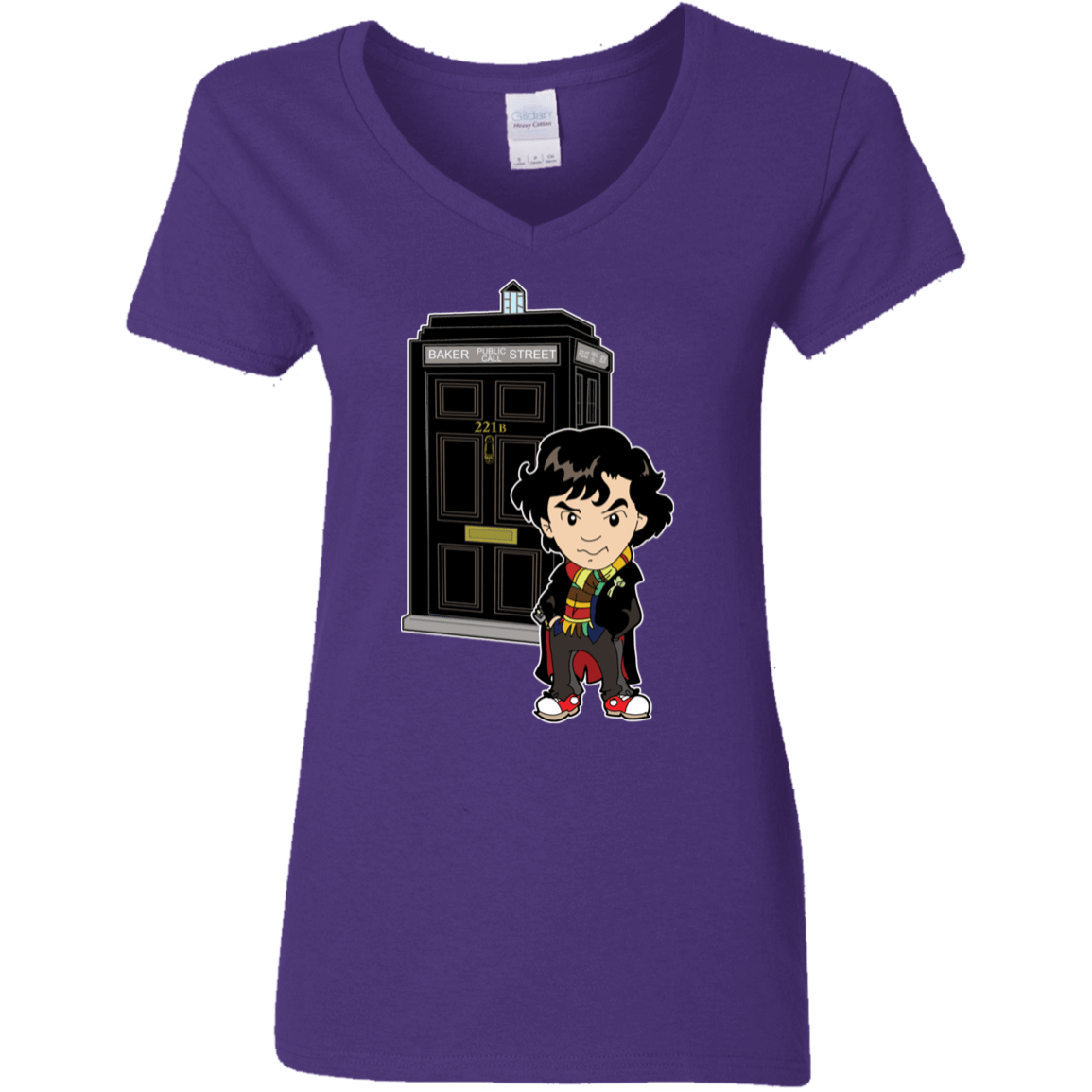 T-Shirts Purple / S Doclock Women's V-Neck T-Shirt