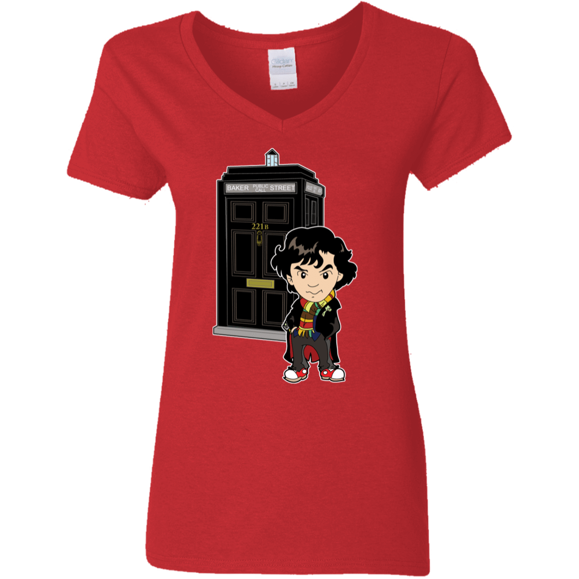 T-Shirts Red / S Doclock Women's V-Neck T-Shirt
