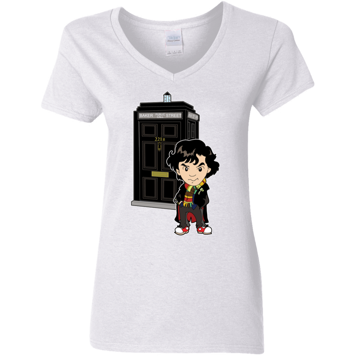 T-Shirts White / S Doclock Women's V-Neck T-Shirt