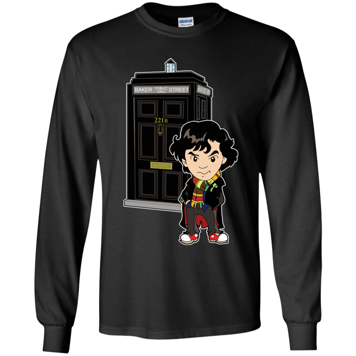 T-Shirts Black / YS Doclock Youth Long Sleeve T-Shirt