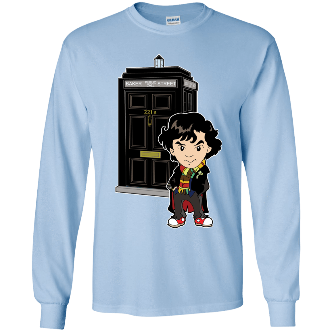 T-Shirts Light Blue / YS Doclock Youth Long Sleeve T-Shirt