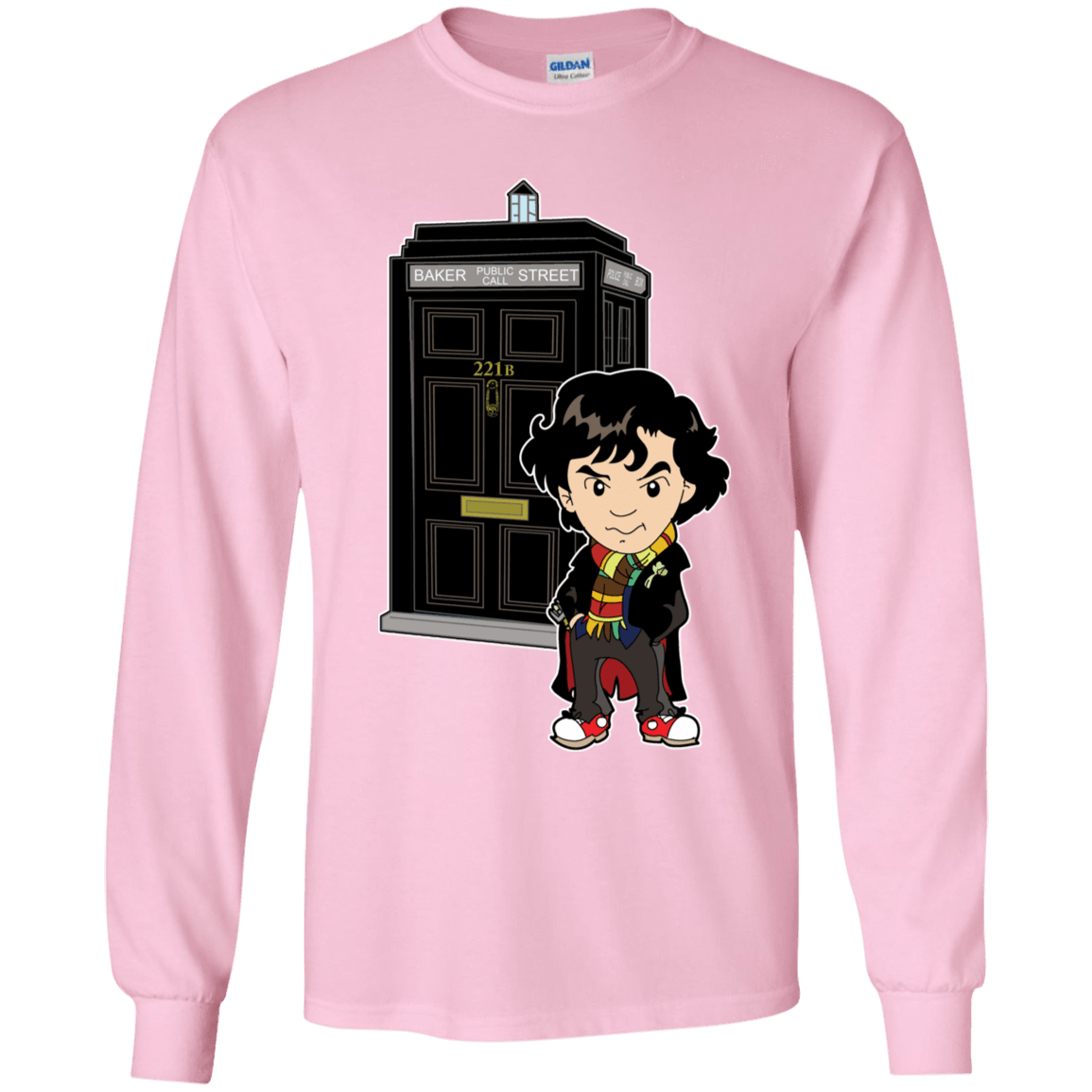 T-Shirts Light Pink / YS Doclock Youth Long Sleeve T-Shirt